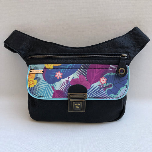 Special Black &amp; Nature BioCuir® natural leather Unique Piece No. 10389