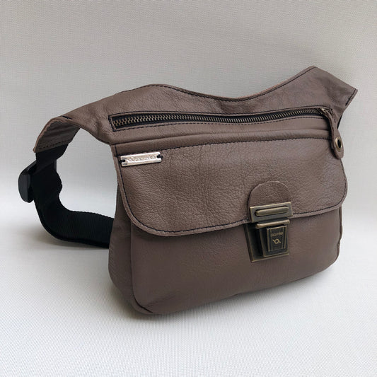 Classic Moka &amp; Old Gold Natural BioCuir® Leather Exclusive Piece No. 10281