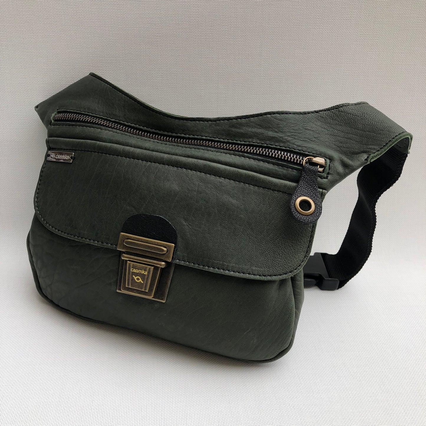 Special Green BioCuir® natural leather Unique Piece No. 10700