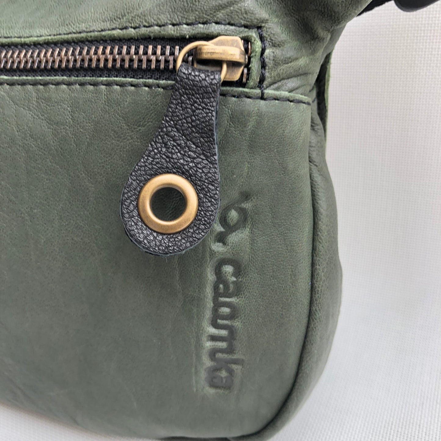 Special Green BioCuir® natural leather Unique Piece No. 10700