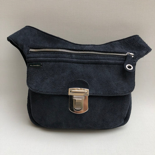 Special Suede "Twisted Skin" Blue Natural BioCuir® Skin Exclusive Piece No. 10301