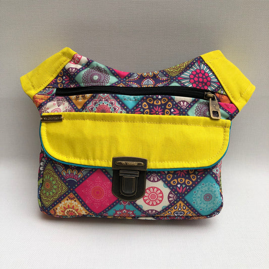 Special Square Mandalas · Waterproof + Back pocket · Unique Piece No. 10343