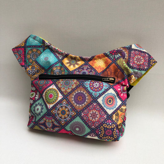 Special Square Mandalas · Waterproof + Back pocket · Unique Piece No. 10343