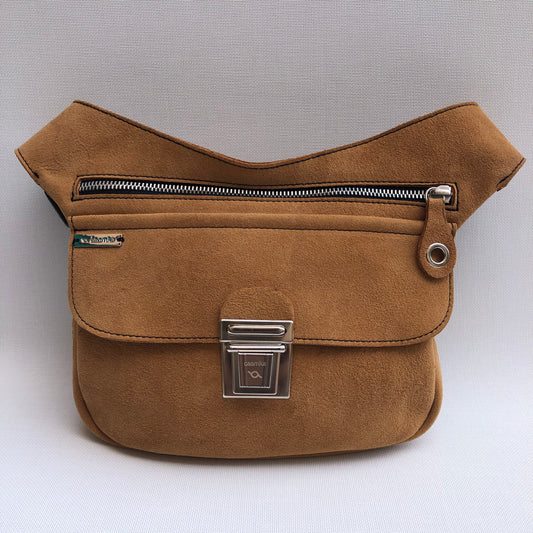 Special Suede "Twisted Skin" Brown Natural BioCuir® Skin Unique Piece No. 10596