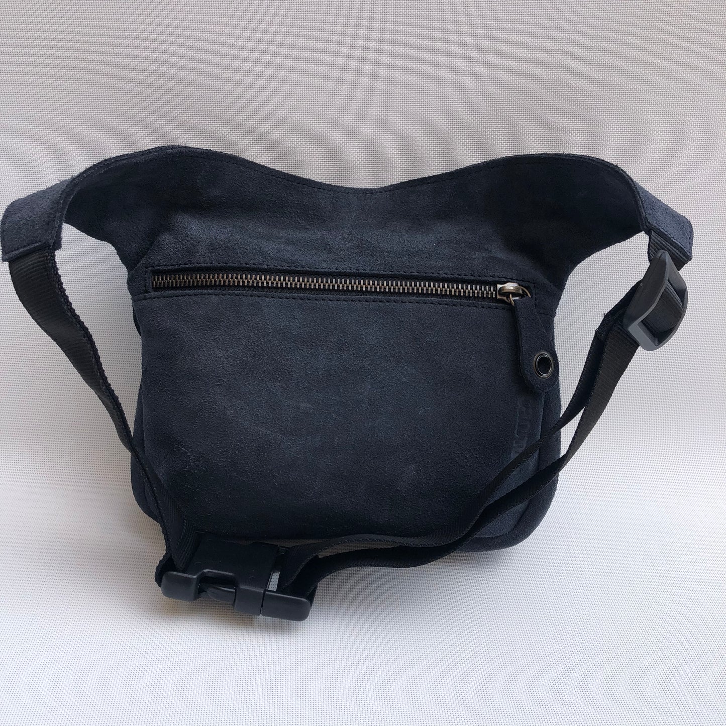 Special Suede "Twisted Skin" Navy Blue BioCuir® natural leather Exclusive Piece No. 10558