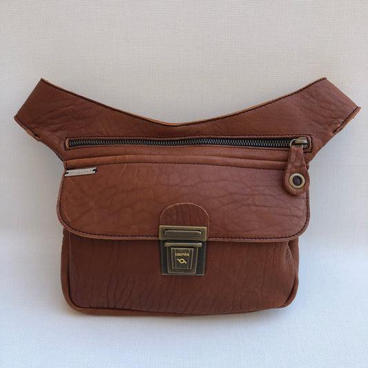 Classic Brown &amp; Old Gold Natural BioCuir® Leather Exclusive Part No. 10701