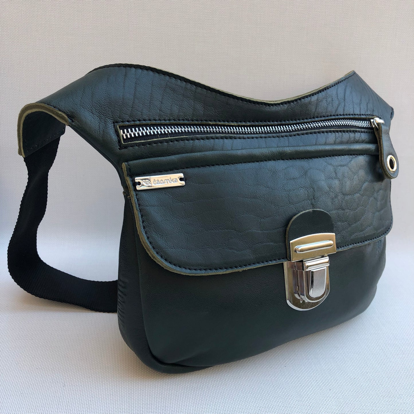 Classic Green & Silver · Piel natural BioCuir® · Pieza Exclusiva Núm. 10373