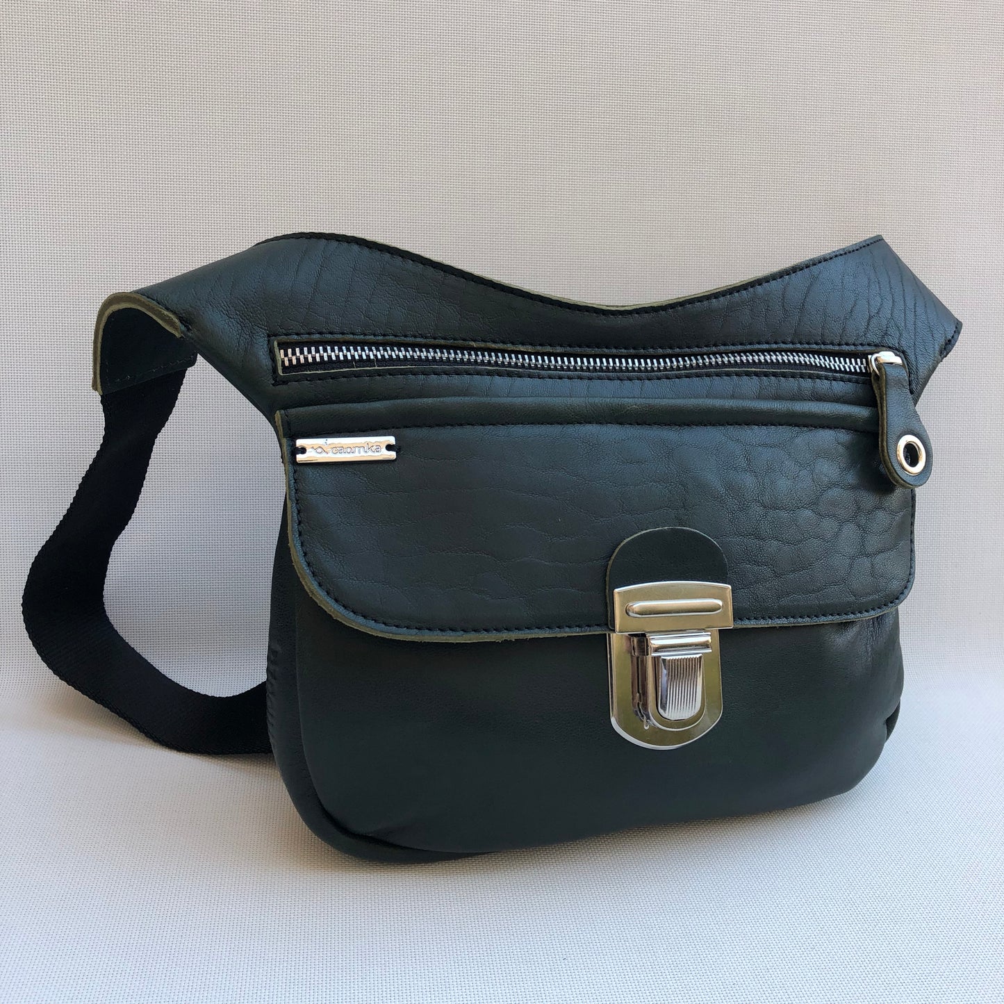Classic Green & Silver · Piel natural BioCuir® · Pieza Exclusiva Núm. 10373