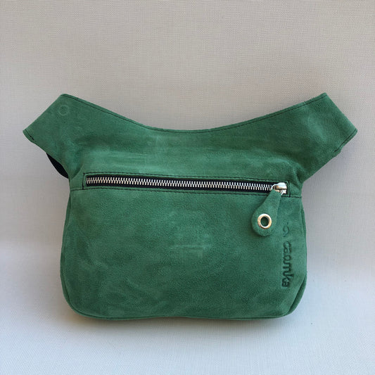 Special Suede "Twisted Skin" Green · Natural leather BioCuir® · Exclusive Piece No. 10531