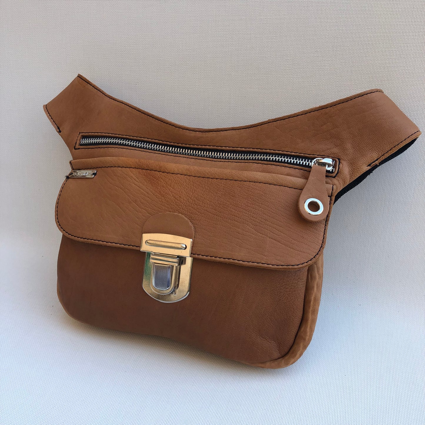Classic Brown &amp; Silver Natural BioCuir® Leather Exclusive Part No. 10675