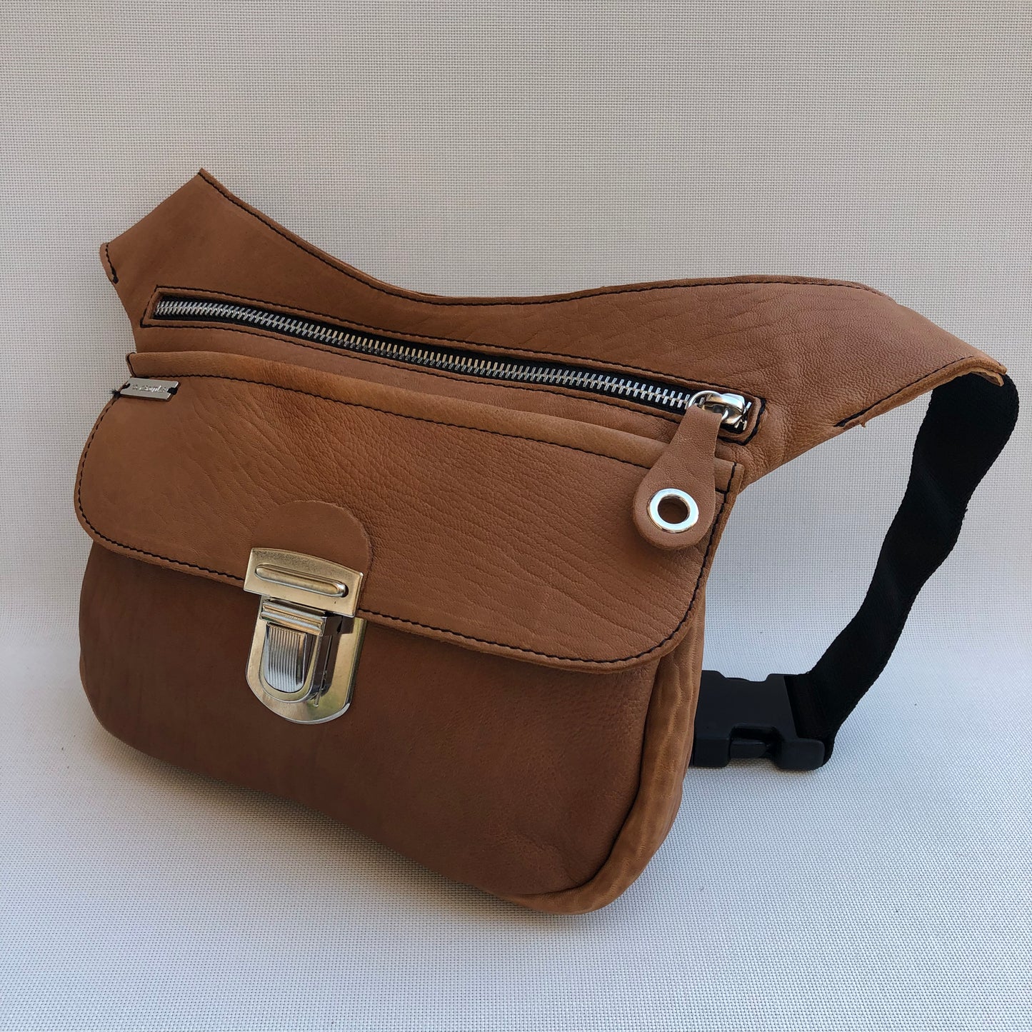 Classic Brown &amp; Silver Natural BioCuir® Leather Exclusive Part No. 10675