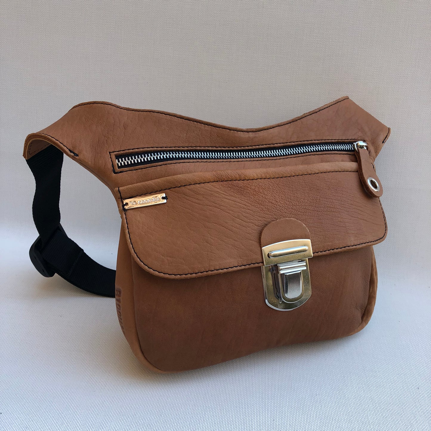 Classic Brown &amp; Silver Natural BioCuir® Leather Exclusive Part No. 10675