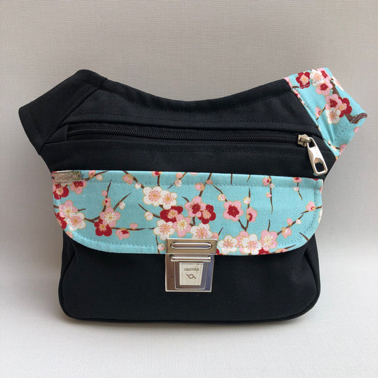 Special Black &amp; Japanese Flowers Unique Piece No. 10451