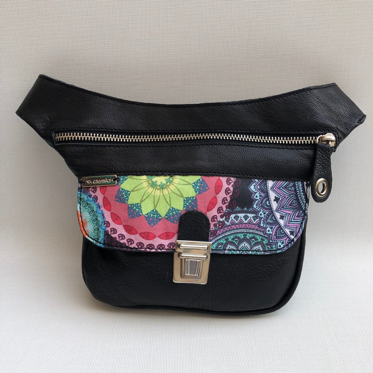 Mini Special Black & Mandalas · Piel natural BioCuir® · Pieza Única Núm. 10570