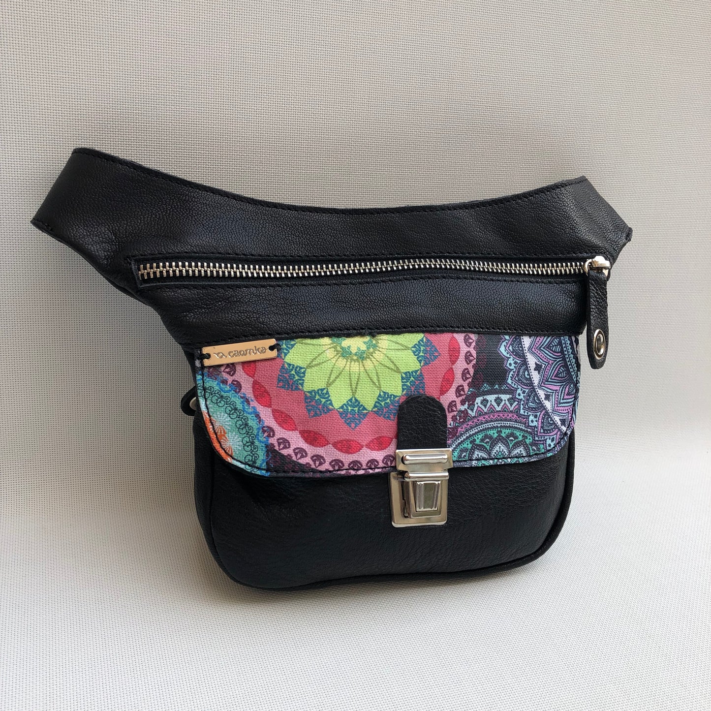 Mini Special Black & Mandalas · Piel natural BioCuir® · Pieza Única Núm. 10570