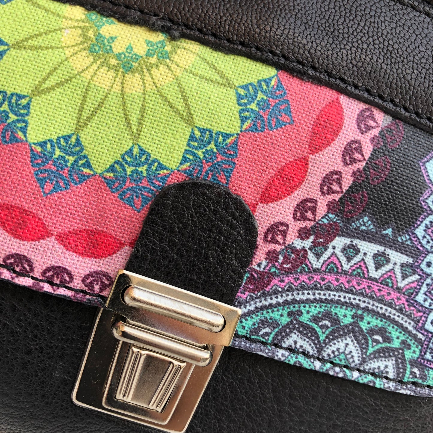 Mini Special Black & Mandalas · Piel natural BioCuir® · Pieza Única Núm. 10570