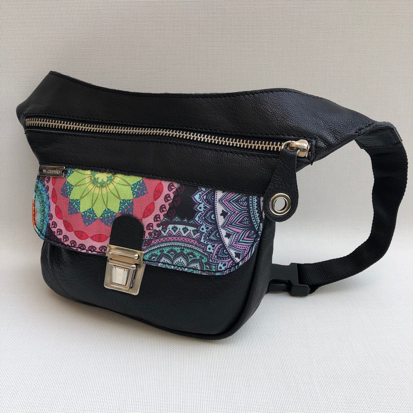 Mini Special Black & Mandalas · Piel natural BioCuir® · Pieza Única Núm. 10570