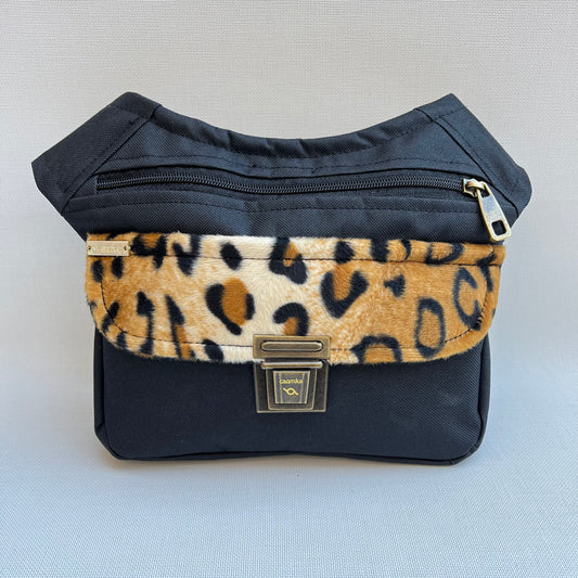 Special Black "Cordura" &amp; Animal Print + Back pocket Unique Piece No. 10579