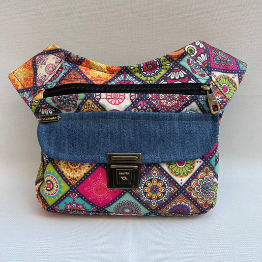 Special Square Mandalas · Waterproof + Back Pocket · Unique Piece No. 10476