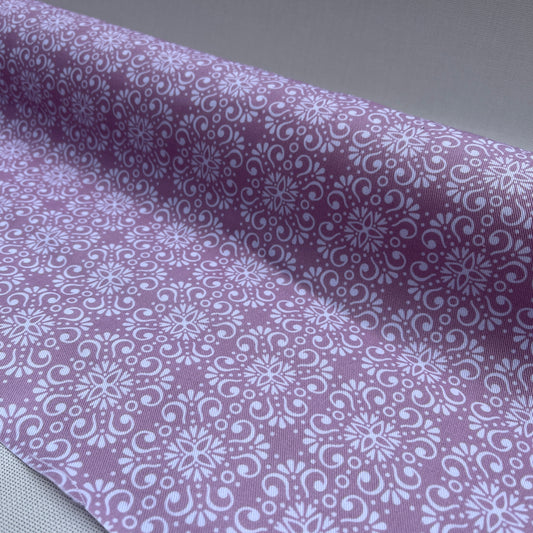 Tela Caomka de Sarga estampada "Vintage Pink"