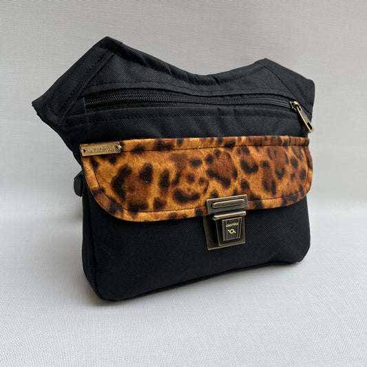 Special Black "Cordura" &amp; Animal Print Unique Piece No. 10649