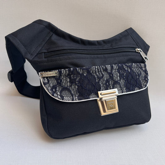 Elegant Black "Cordura" + Back pocket Unique Piece No. 10695