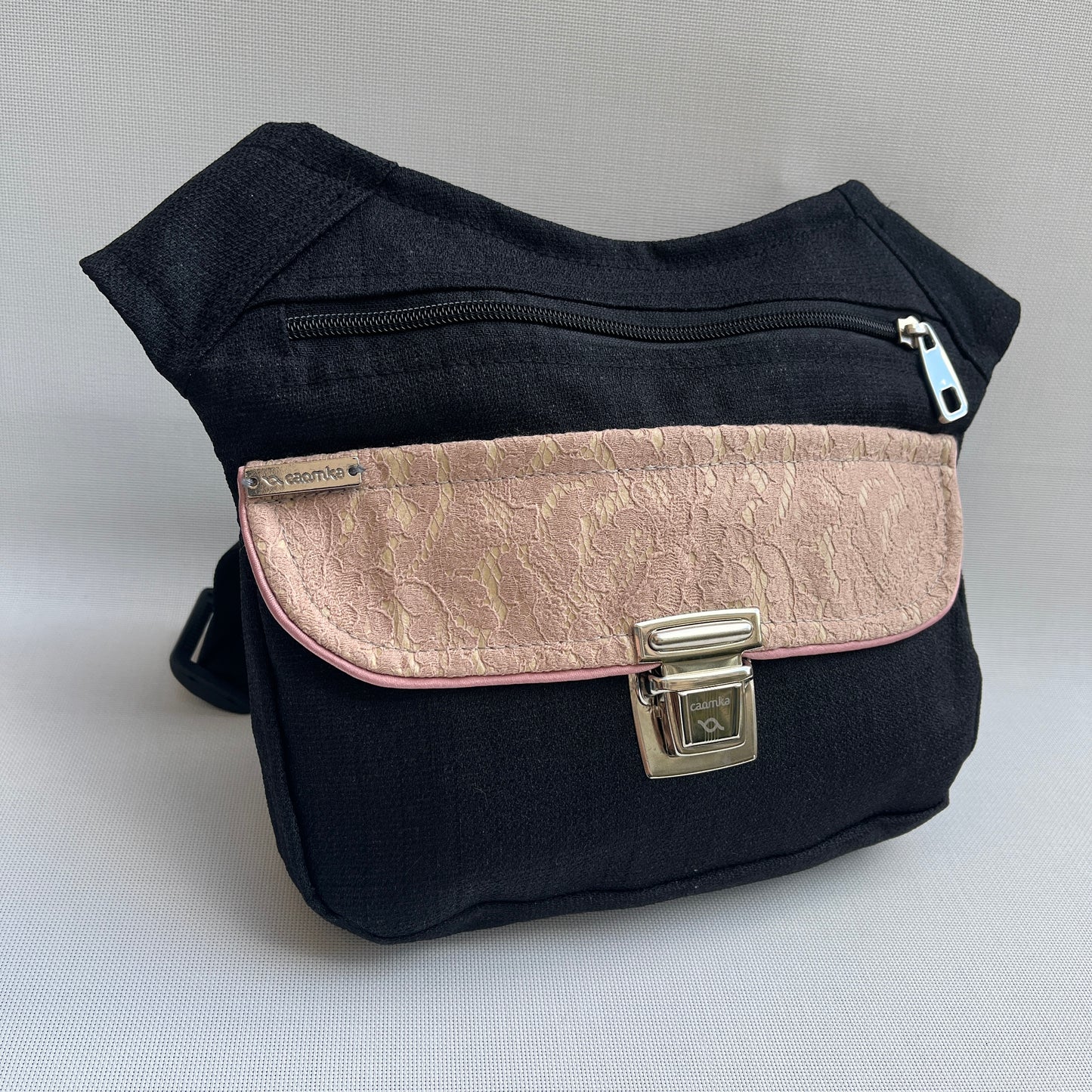 Special Black & Chic Pink · Tela resinada impermeable · Pieza Única Núm. 10679