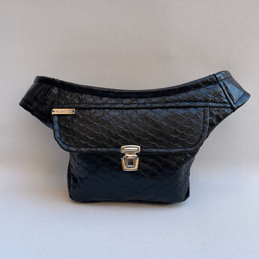 Mini Black Top Elegant Leatherette Unique Piece No. 10811