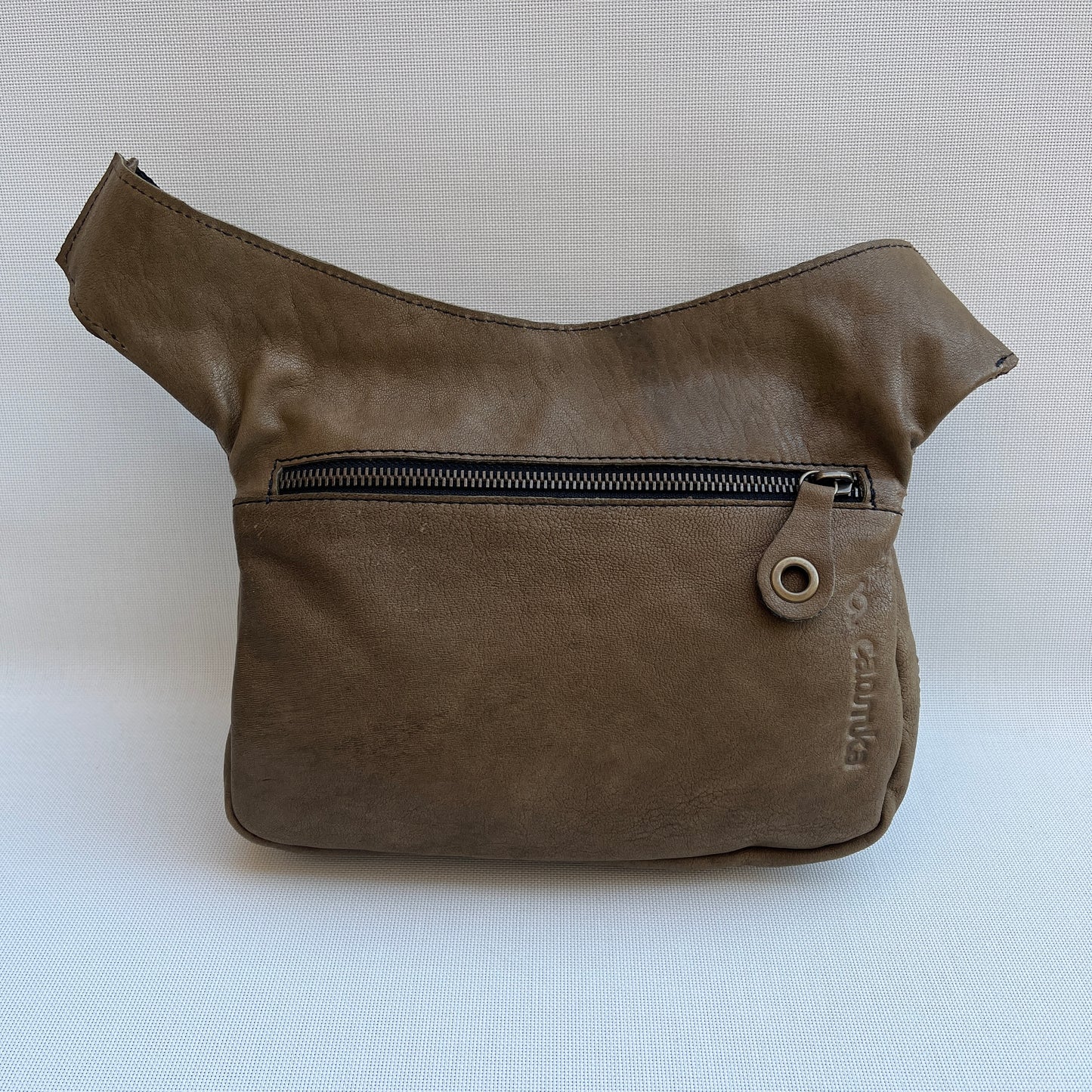 Special Brown BioCuir® natural leather Unique Piece No. 10824