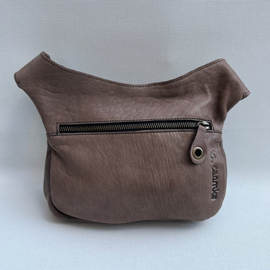 Special Taupe BioCuir® natural leather Unique Piece No. 10924