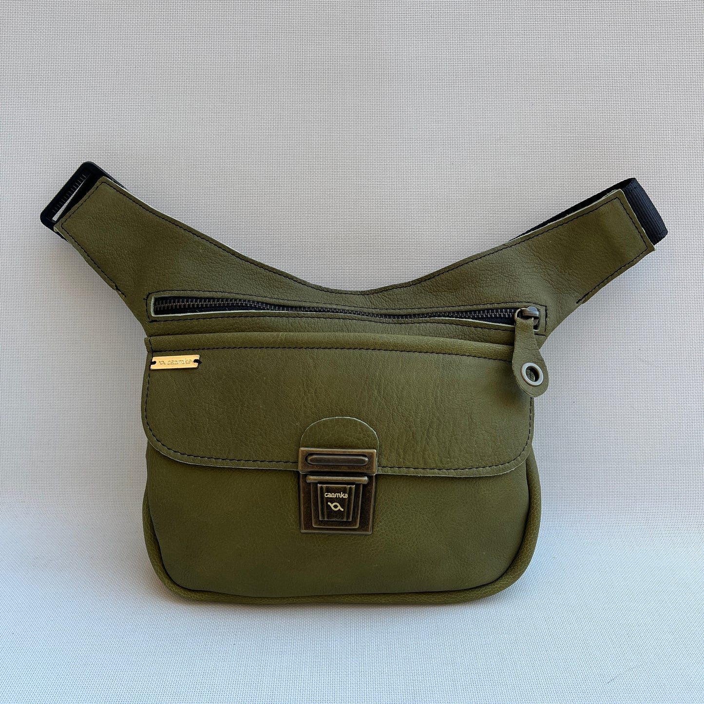 (-40%) Special Verde Pistacho & Old Gold · Piel natural BioCuir® · Pieza Exclusiva Núm. 13205