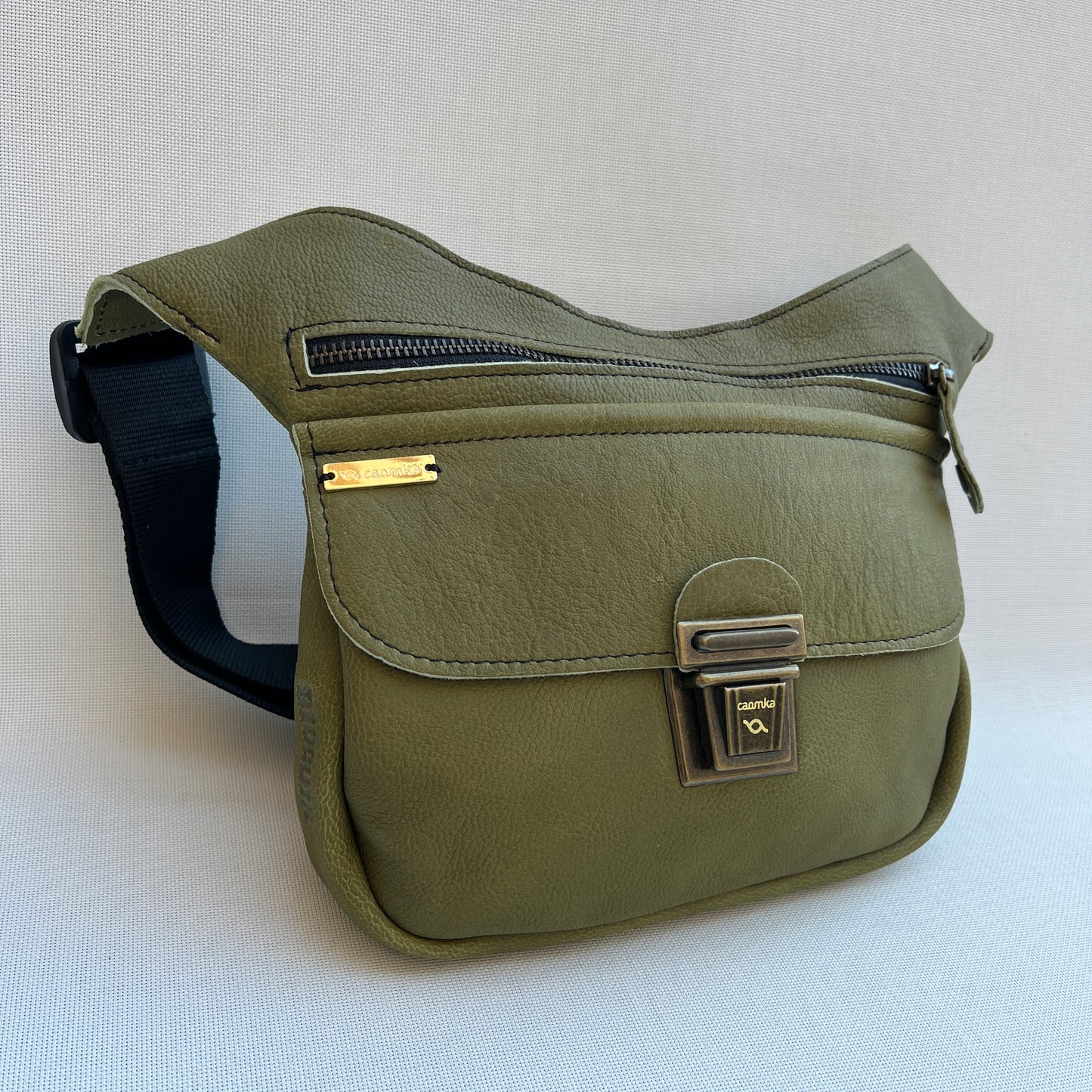 (-40%) Special Verde Pistacho & Old Gold · Piel natural BioCuir® · Pieza Exclusiva Núm. 13205