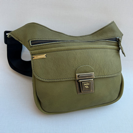 (-40%) Special Verde Pistacho & Old Gold · Piel natural BioCuir® · Pieza Exclusiva Núm. 13205