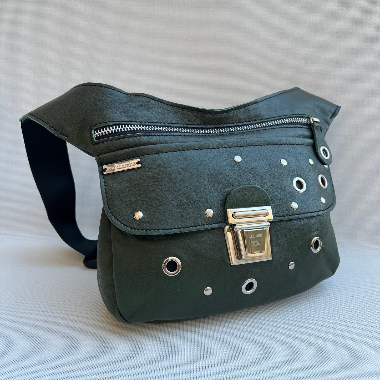 Premium Green & Silver · Piel natural BioCuir® · Pieza Única Núm. 12884