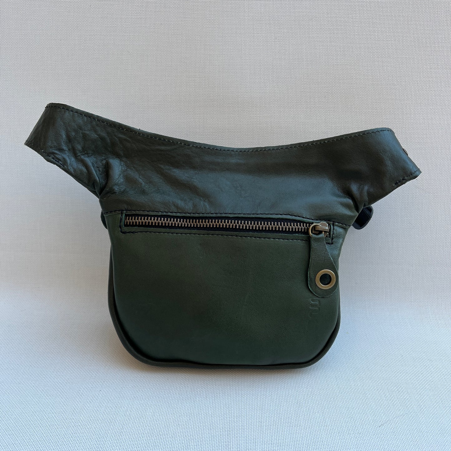 Mini Premium Green & Old Gold · Piel natural BioCuir® · Pieza Única Núm. 13121