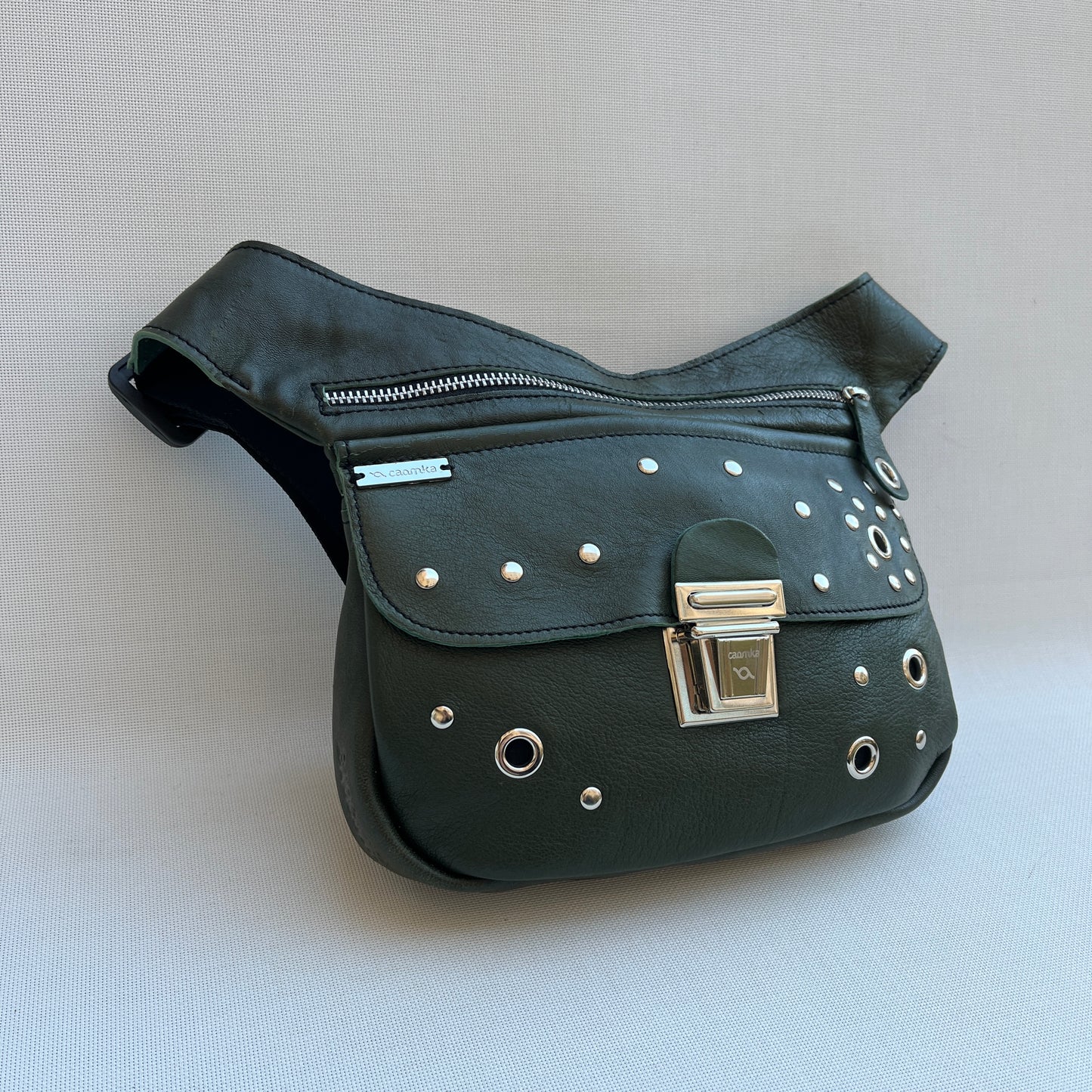 Premium Green & Silver · Piel natural BioCuir® · Pieza Única Núm. 13656