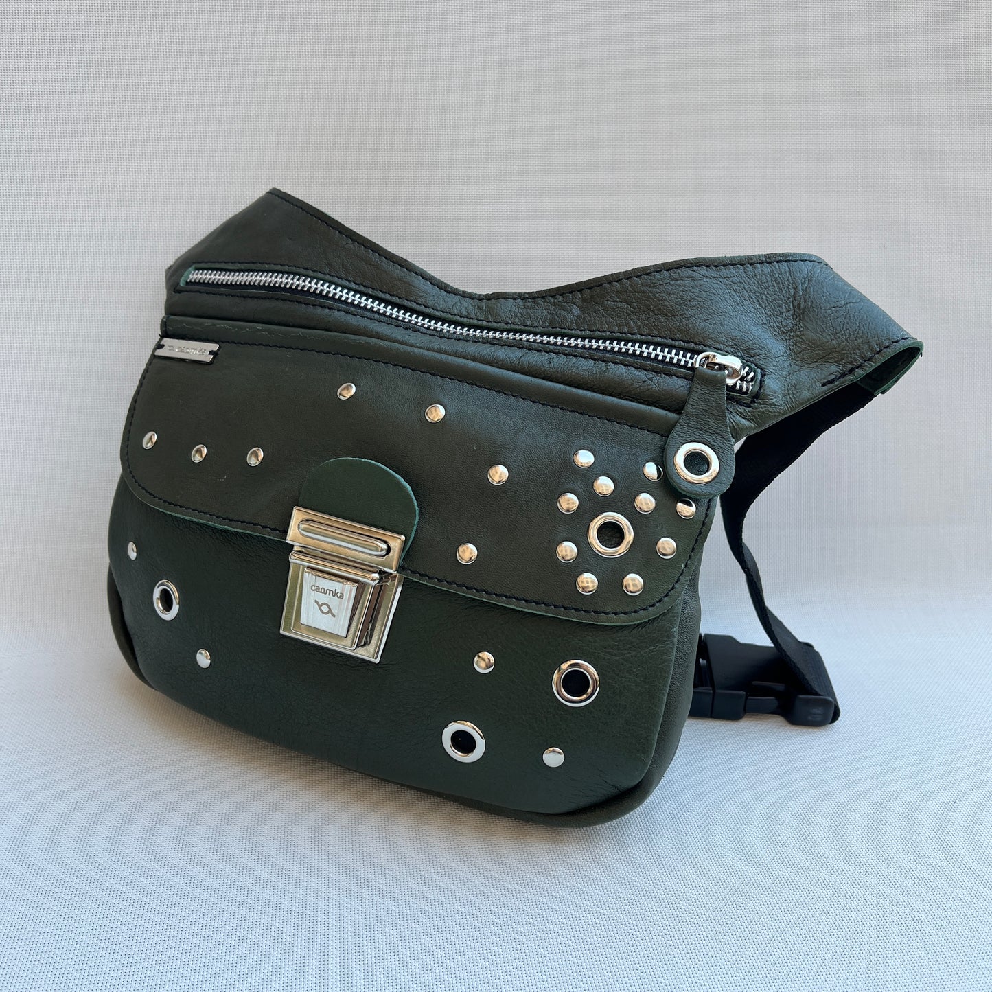 Premium Green & Silver · Piel natural BioCuir® · Pieza Única Núm. 13656