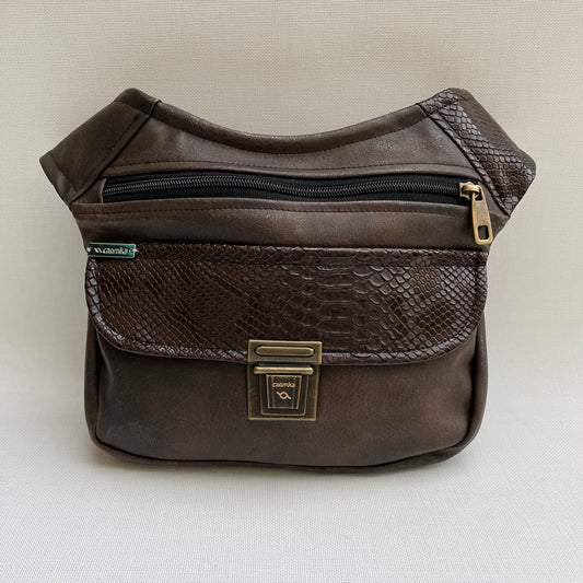 Special Brown Top Vegan Leather Unique Piece No. 11295