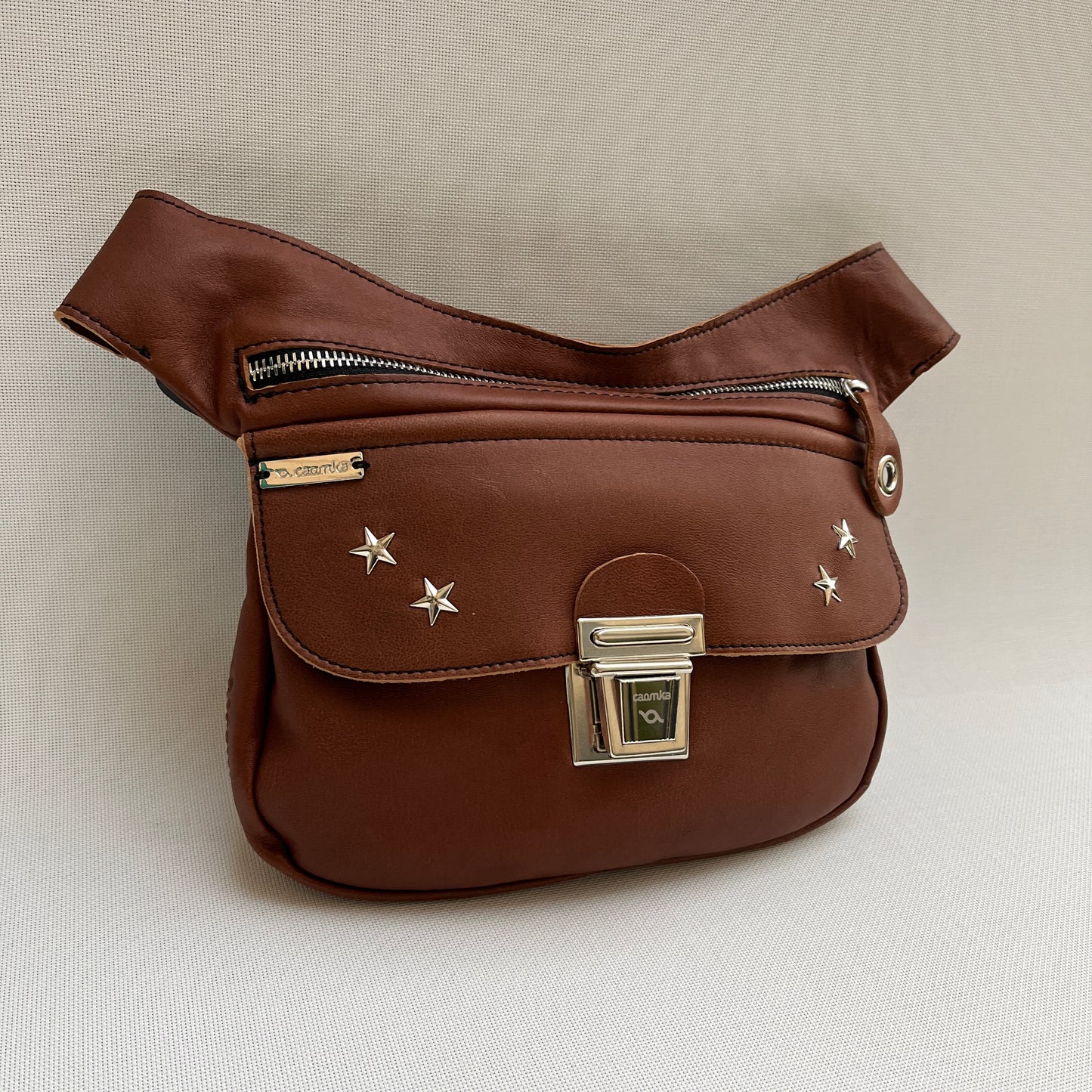 Premium Brown Stars Natural BioCuir® Leather Exclusive Part No. 11259