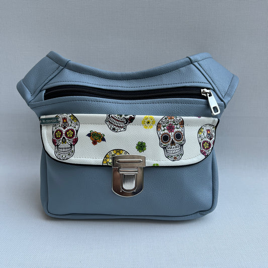 Special Mexican Skulls Vegan Leather Unique Piece No. 11328