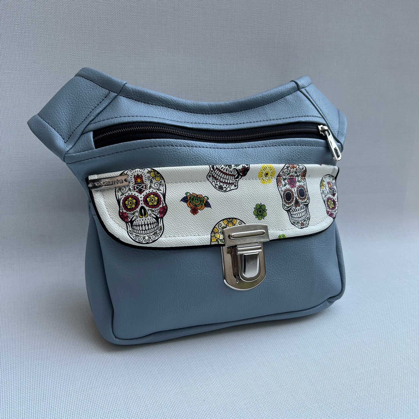 Special Mexican Skulls Vegan Leather Unique Piece No. 11328
