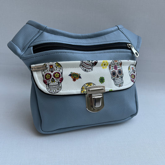 Special Mexican Skulls Vegan Leather Unique Piece No. 11328