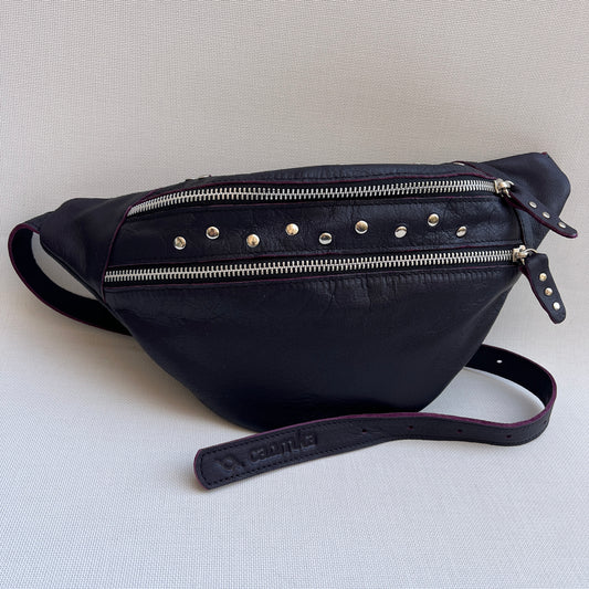 Premium Retro Chic Dark Purple Natural BioCuir® Leather Exclusive Part No. 12975