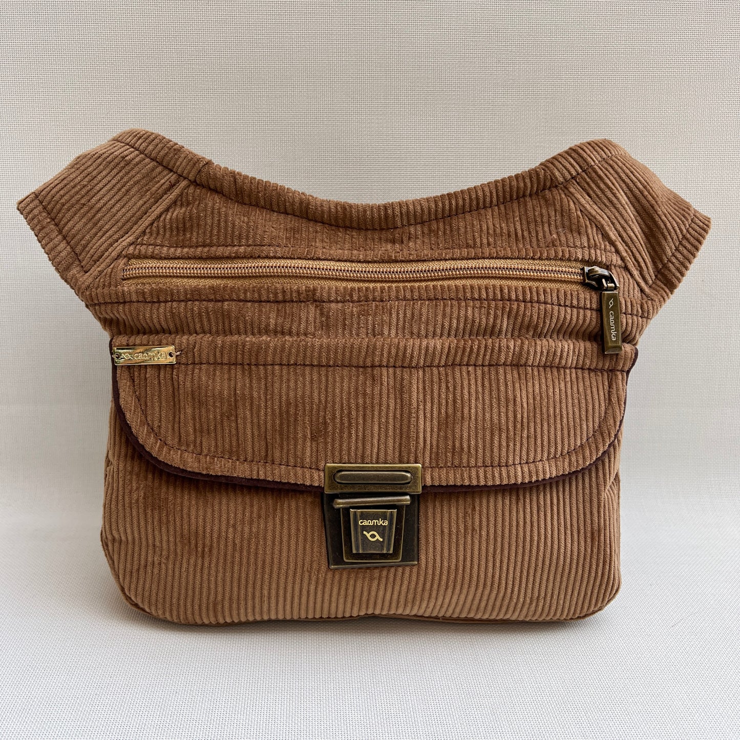 Special Brown Corduroy Top + Back pocket Unique Piece No. 12971