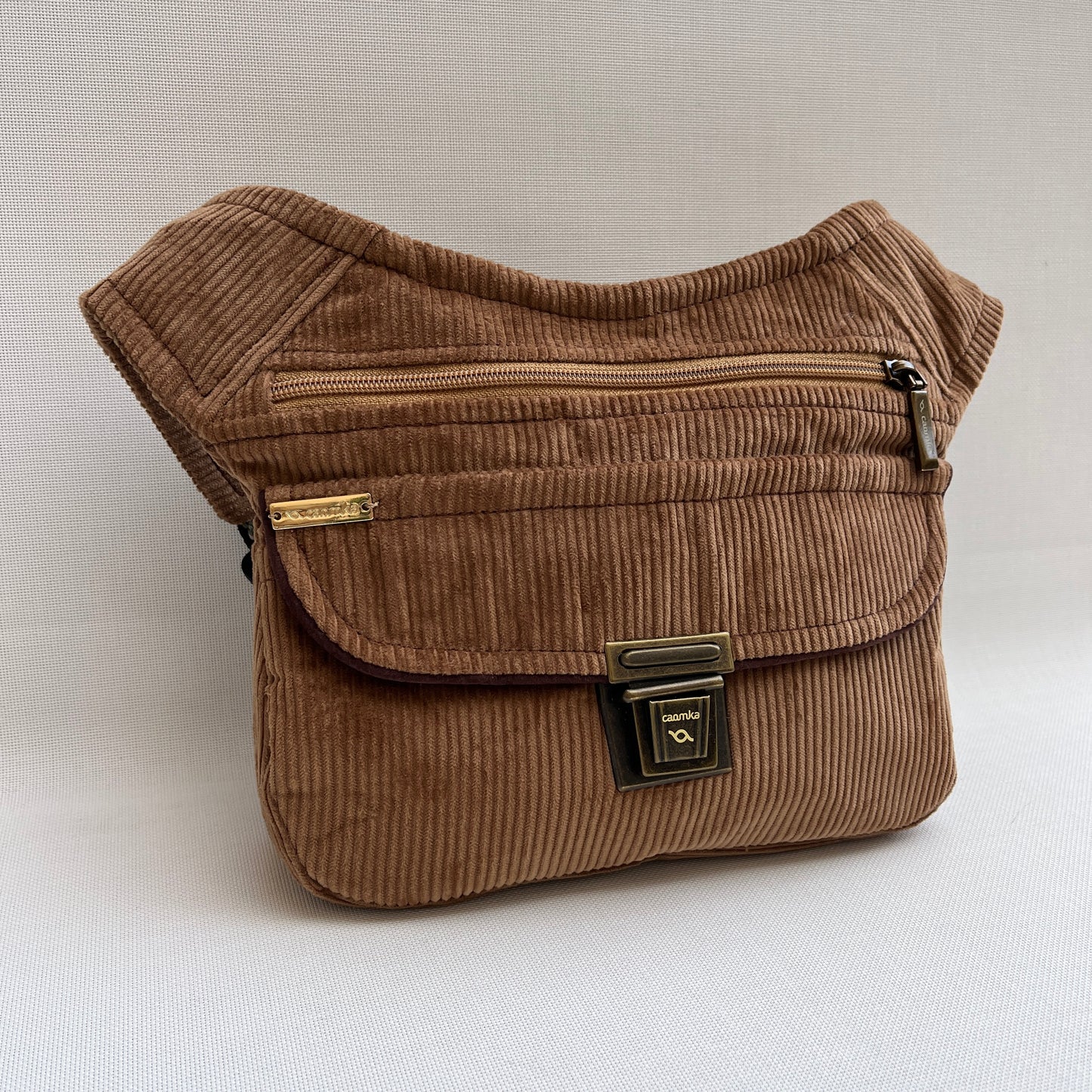 Special Brown Corduroy Top + Back pocket Unique Piece No. 12971