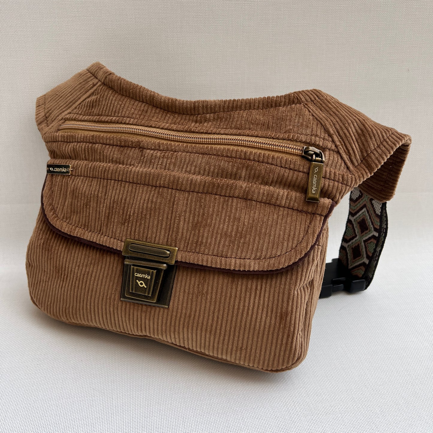 Special Brown Corduroy Top + Back pocket Unique Piece No. 12971