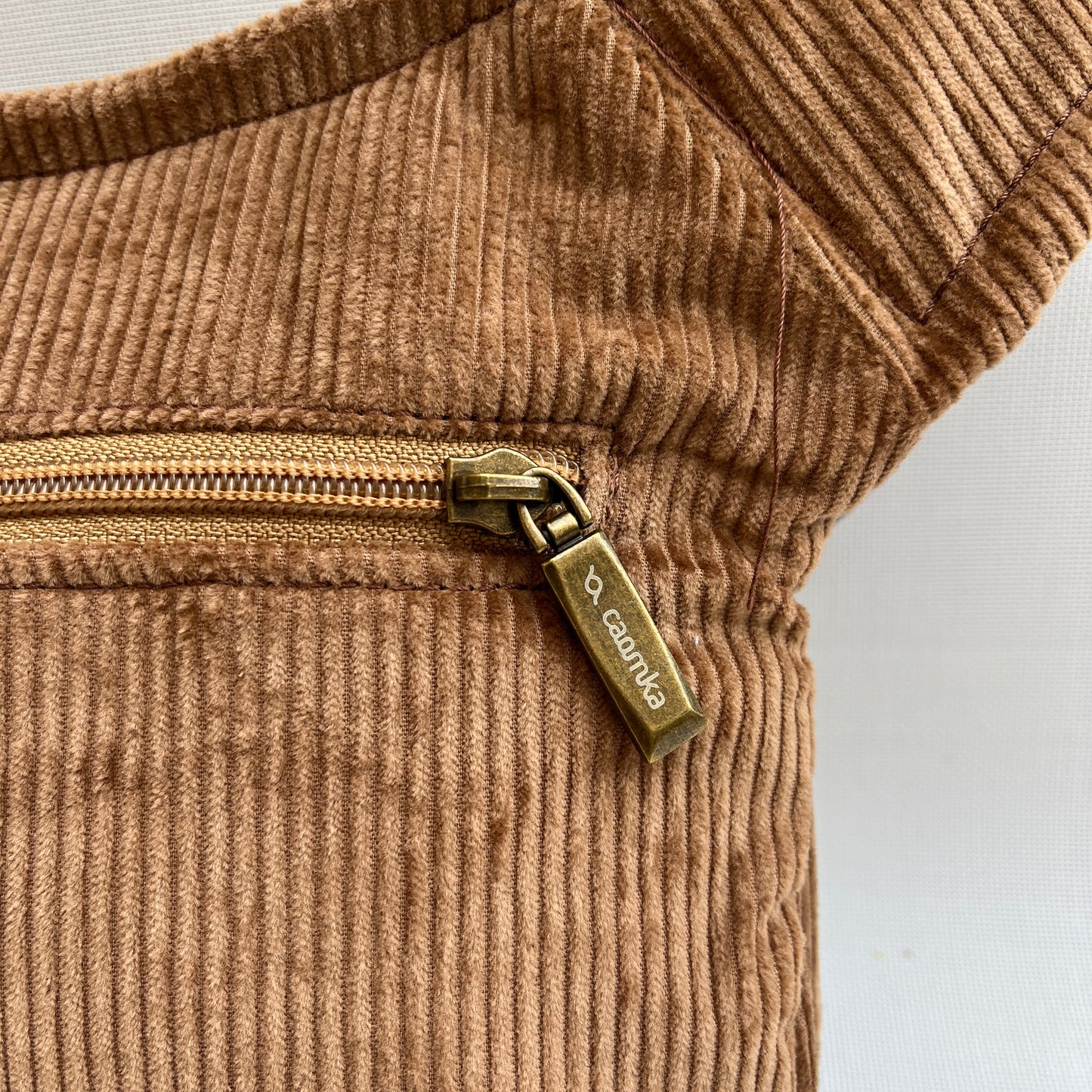 Special Brown Corduroy Top + Back pocket Unique Piece No. 12971