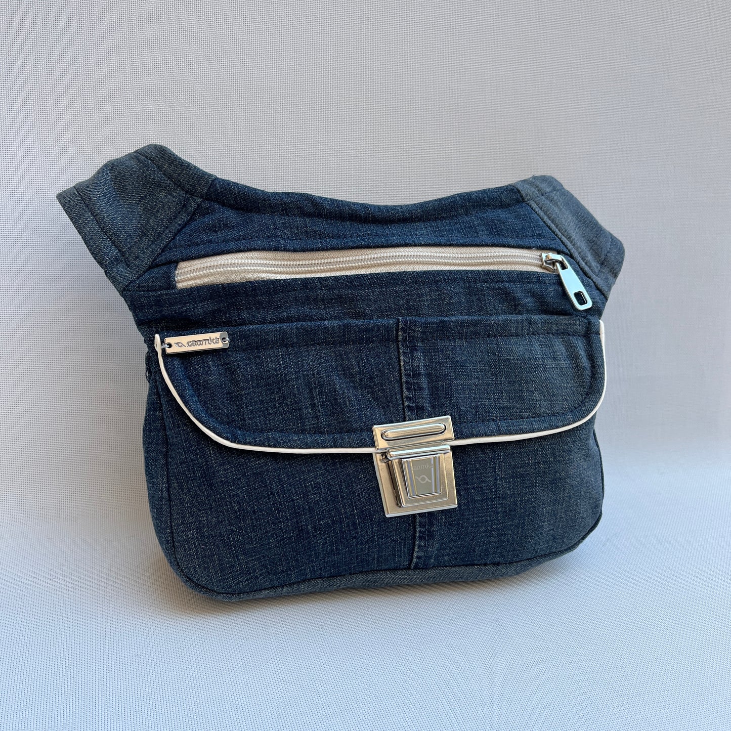 ♻️ Recycelte Jeans ♻️ + Gesäßtasche Unikat Nr. 12185
