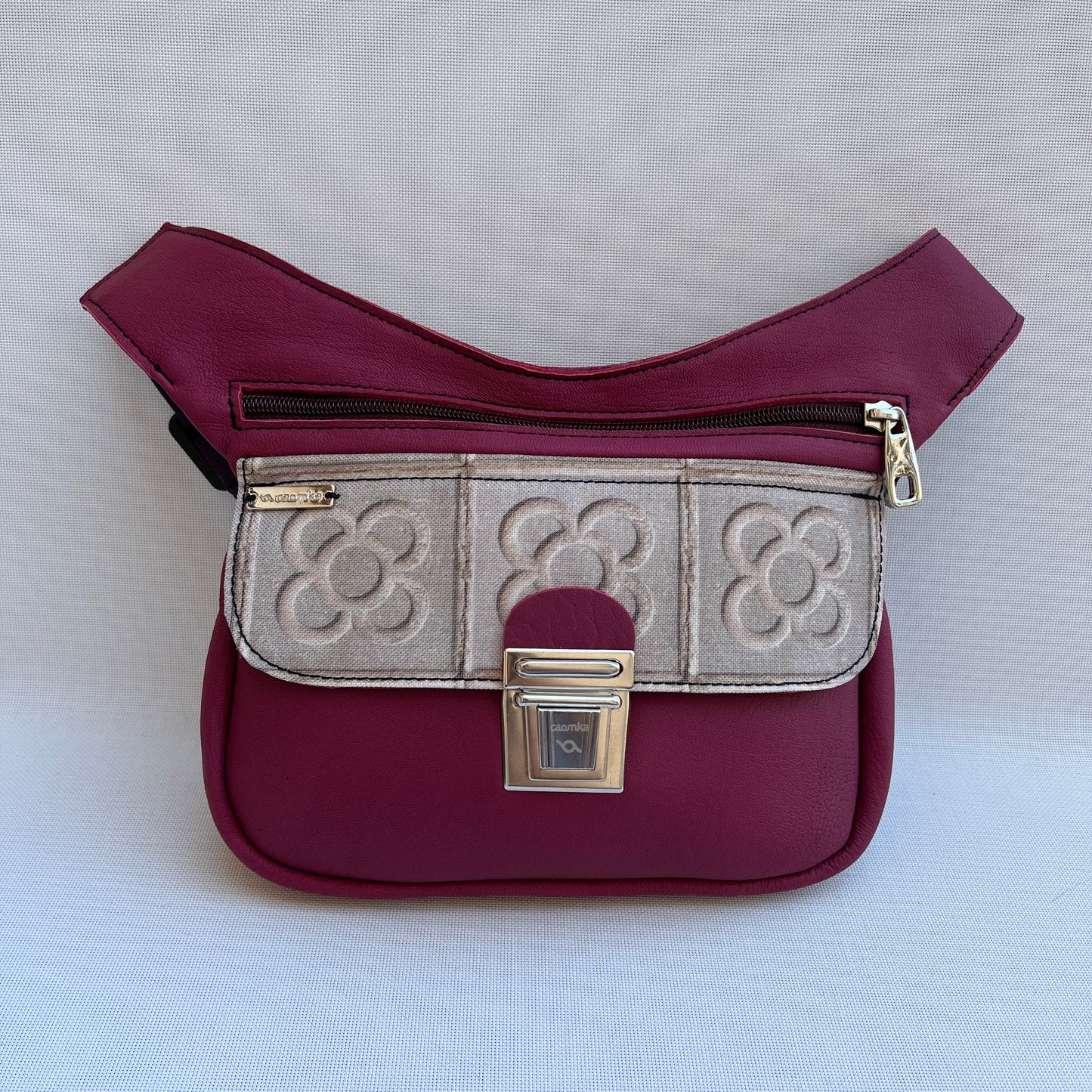 Special Bordeaux &amp; Panot Natural leather BioCuir® Exclusive Piece No. 12163