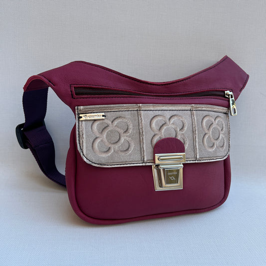 Special Bordeaux &amp; Panot Natural leather BioCuir® Exclusive Piece No. 12163